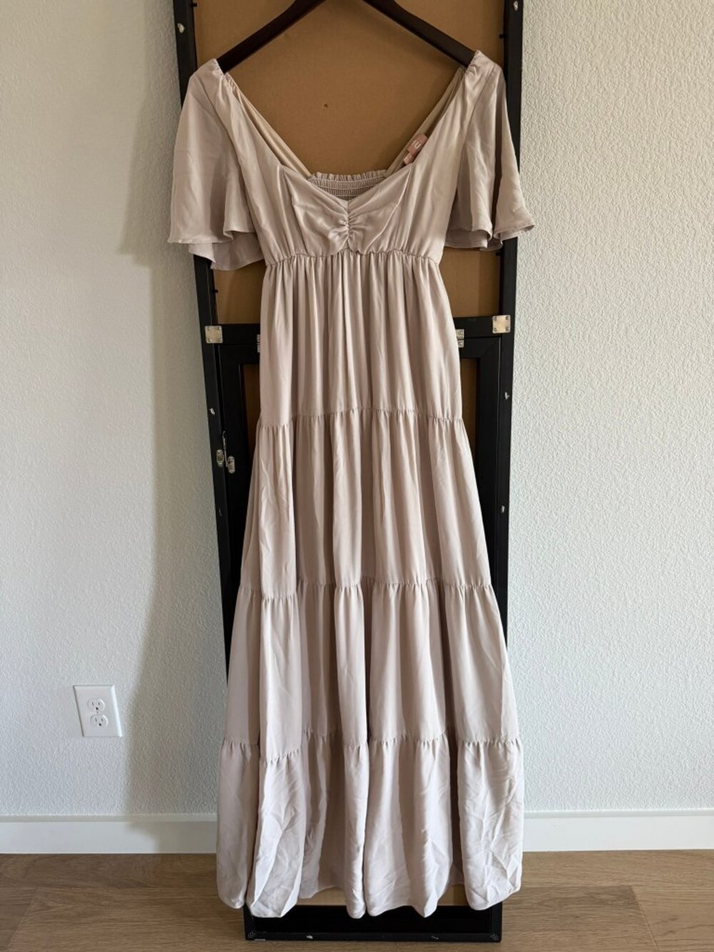 Show Me Your Mumu Champagne Tiered Maxi Dress